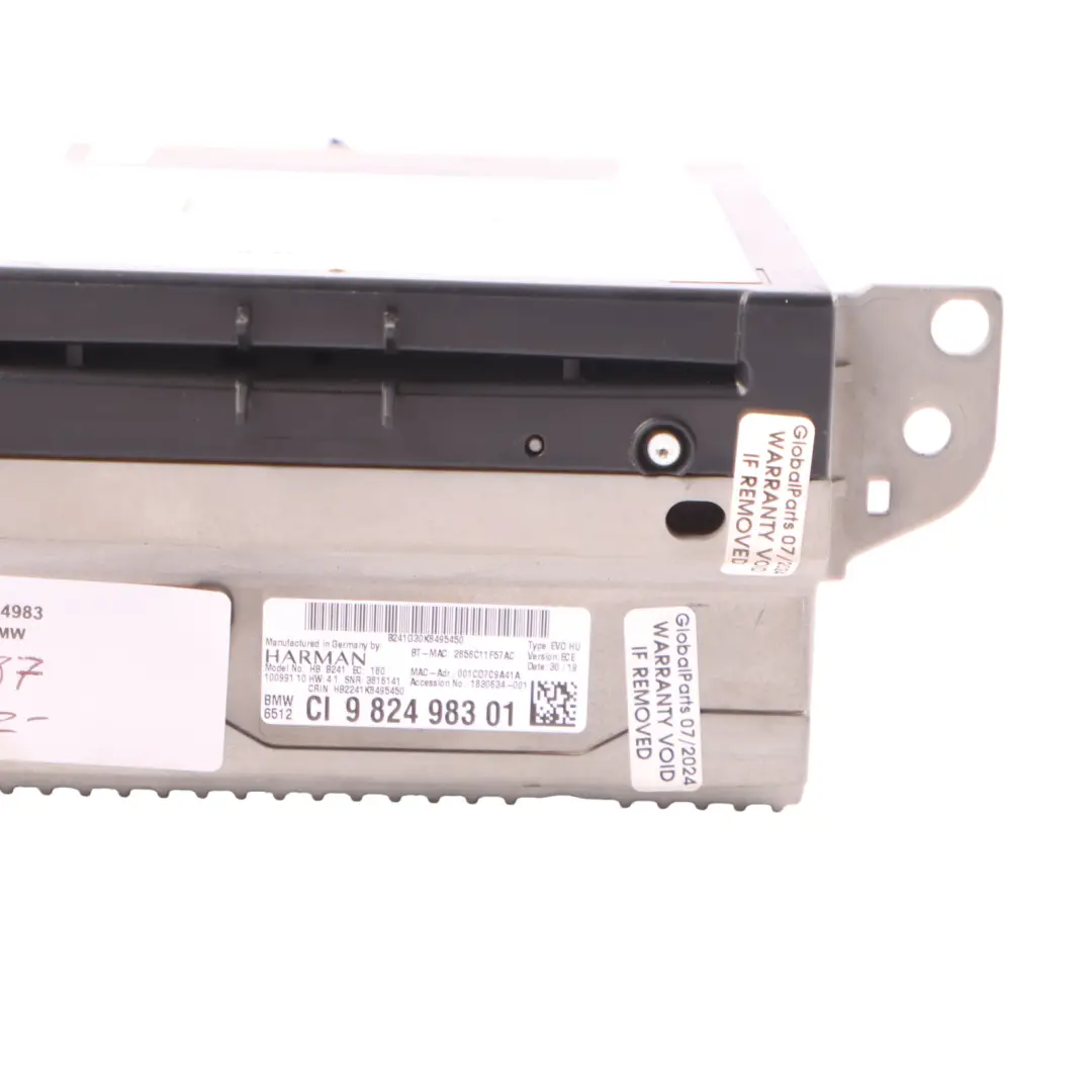 Radio CD Player Navigation High Head Unit to BMW F20 F30 F87 M2 LCI with Part number 9824983 BMW F20 F30 F87 M2 LCI Radio CD Player Navigation High Head Unit - SKU 9824983 - Part number 9824983