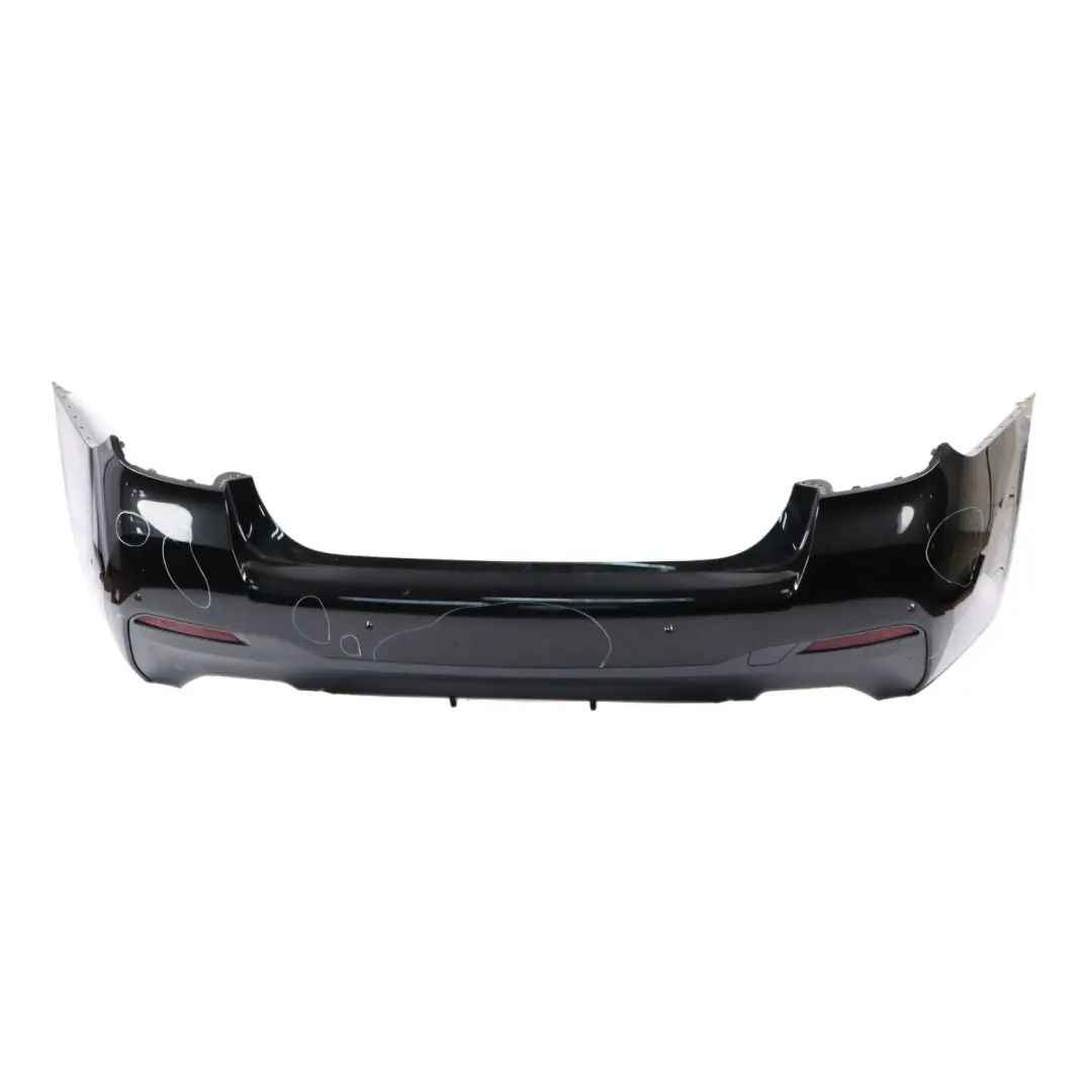 Bumper Panel M Sport PDC Covering Black Sapphire Metallic - 475 to BMW G30 LCI Rear with Part number 9852179 BMW G30 LCI Rear Bumper Panel M Sport PDC Covering Black Sapphire Metallic - 475 - SKU 9852179-BS - Part number 9852179