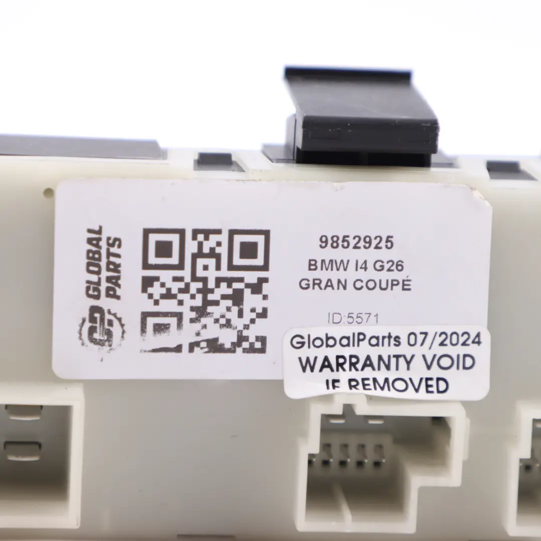 Elevador portón trasero Tapa maletero Control Módulo Troncal para BMW G16 G26 con número de pieza 9852925 BMW G16 G26 Elevador portón trasero Tapa maletero Control Módulo Troncal - SKU 9852925 - Número de pieza 9852925