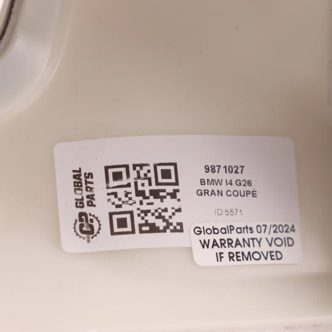 Column D Top Pillar Rear Left N/S Panel Elfenbein Weiss to BMW G26 Cover with Part number 9871027 BMW G26 Cover Column D Top Pillar Rear Left N/S Panel Elfenbein Weiss - SKU 9871027 - Part number 9871027
