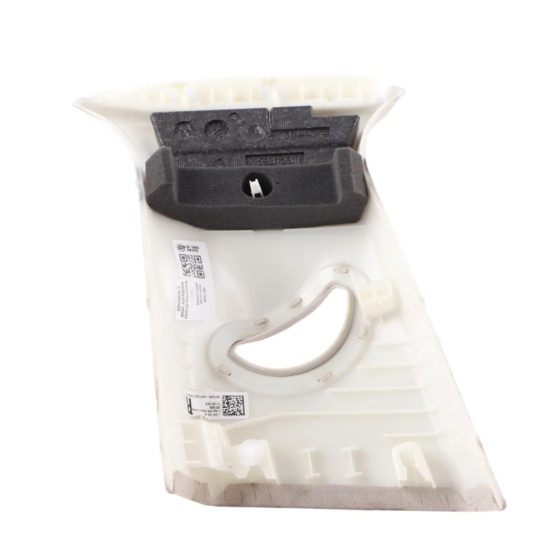 Column D Top Pillar Rear Right O/S Panel Elfenbein Weiss to BMW G26 Cover with Part number 9871028 BMW G26 Cover Column D Top Pillar Rear Right O/S Panel Elfenbein Weiss - SKU 9871028 - Part number 9871028