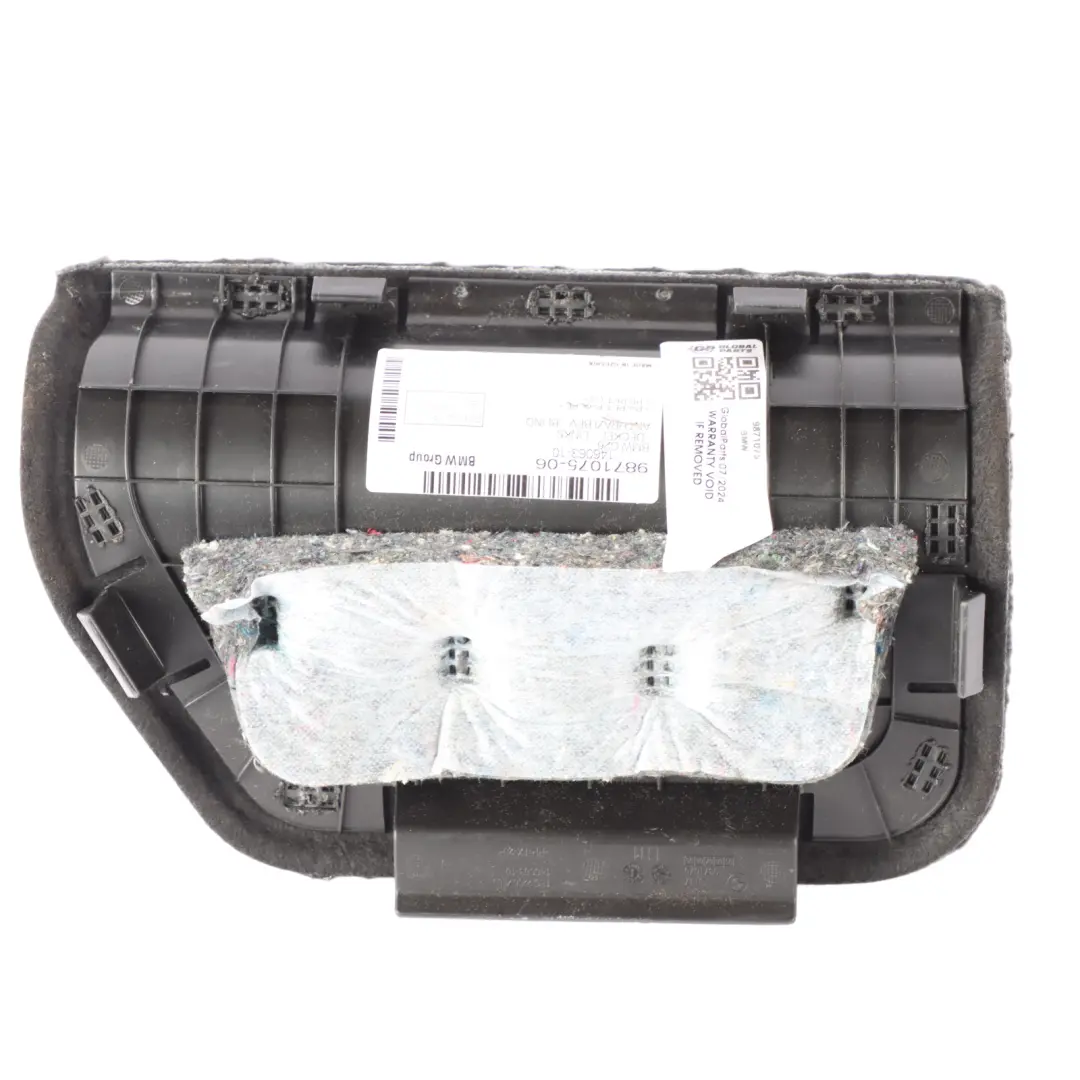 Interior Trunk Lining Side Panel Trim Cover Left N/S Black to BMW G26 with Part number 9871075 BMW G26 Interior Trunk Lining Side Panel Trim Cover Left N/S Black - SKU 9871075 - Part number 9871075