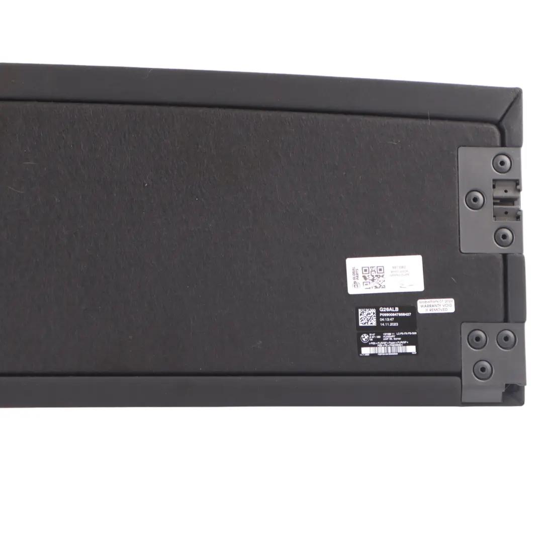 Parcel Shelf Front Part Rear Window Panel to BMW 4 i4 G26 Gran Coupe Rear with Part number 9871082 BMW 4 i4 G26 Gran Coupe Rear Parcel Shelf Front Part Rear Window Panel - SKU 9871082 - Part number 9871082