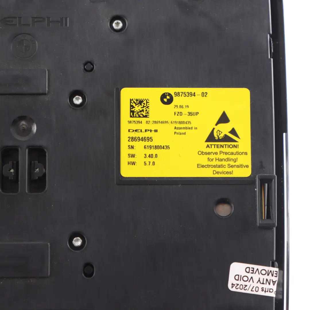 Roof Light Interior Front Lamp Switch Panel Black to BMW X3 X4 F97 F98 with Part number 9875394 BMW X3 X4 F97 F98 Roof Light Interior Front Lamp Switch Panel Black - SKU 9875394 - Part number 9875394