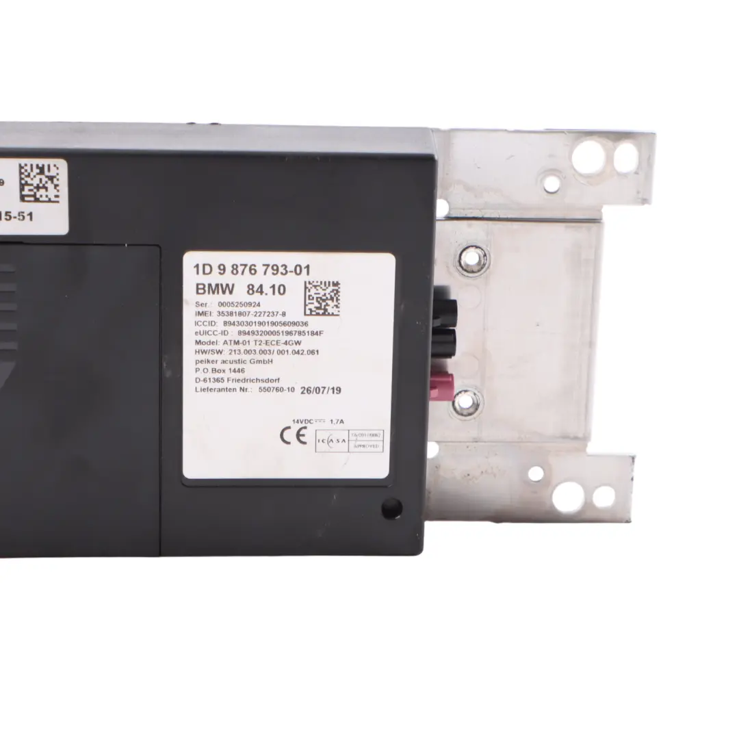 Telematics Module Telephone Communication Control Unit to BMW M2 F87 with Part number 9876793 BMW M2 F87 Telematics Module Telephone Communication Control Unit - SKU 9876793 - Part number 9876793