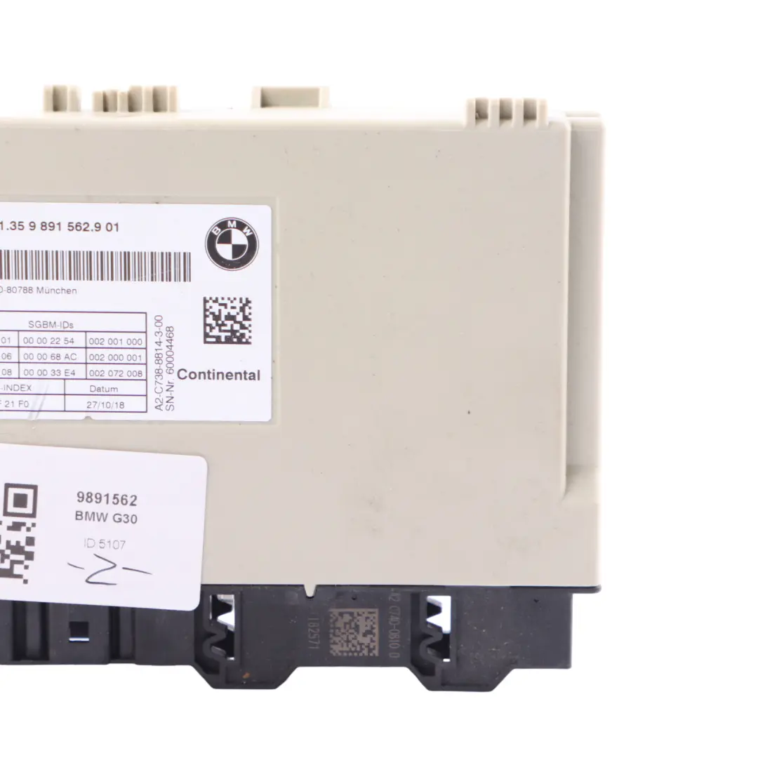 Modulo sedile BMW G11 G20 G30 G01 G02 Modulo unità controllo sedile ECU per con numero di parte 9891562 Modulo sedile BMW G11 G20 G30 G01 G02 Modulo unità controllo sedile ECU - SKU 9891562 - Numero di parte 9891562