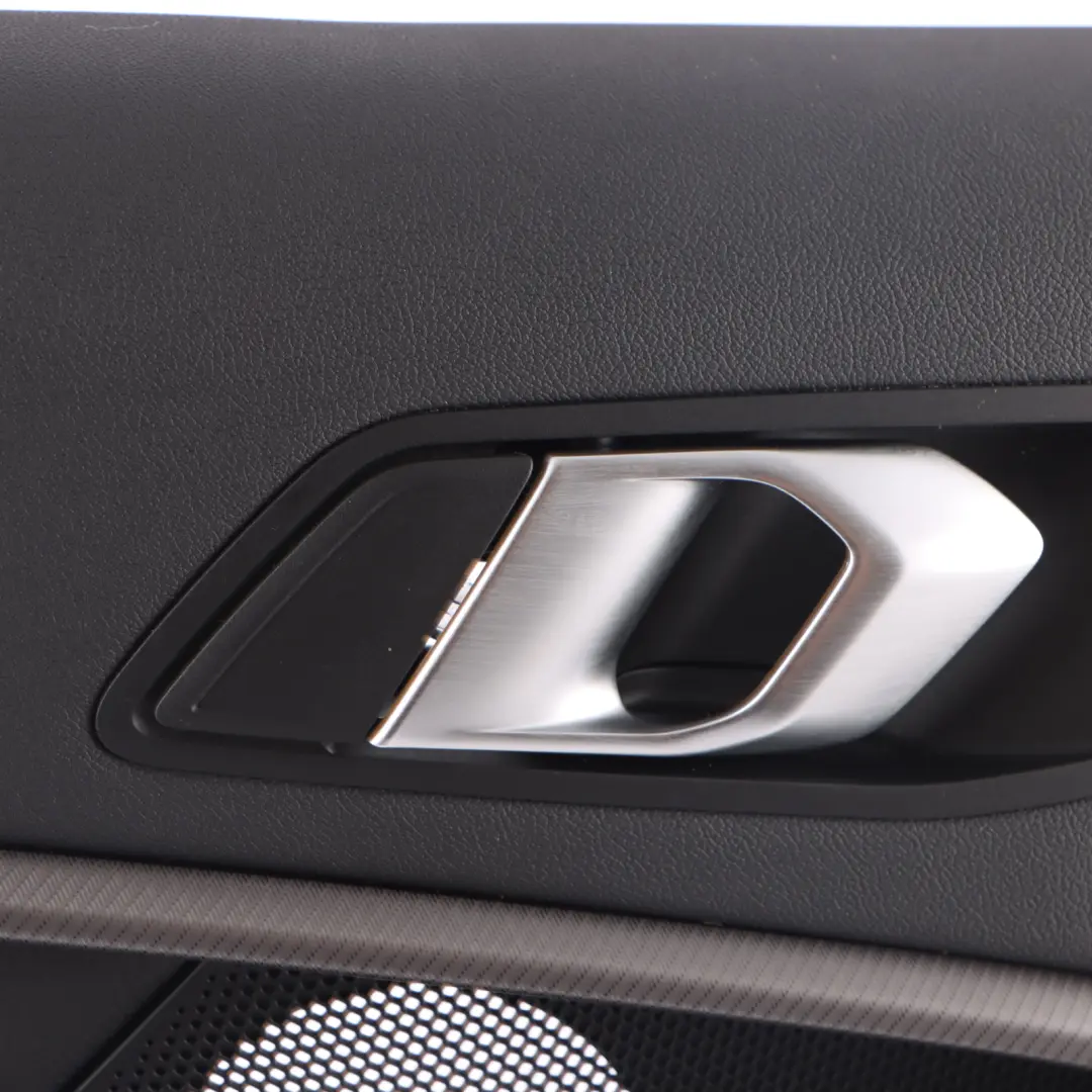 Door Card Rear Left N/S Lining Trim Perforated Leather Dakota Black to BMW F40 with Part number 9893857 BMW F40 Door Card Rear Left N/S Lining Trim Perforated Leather Dakota Black - SKU 9893857-1 - Part number 9893857