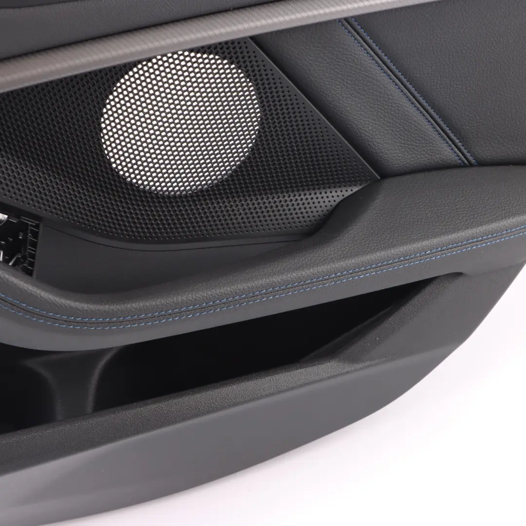 BMW F40 Door Card Rear Right O/S Lining Trim Perforated Leather Dakota Black - SKU 9893858-1 - Part number 9893858