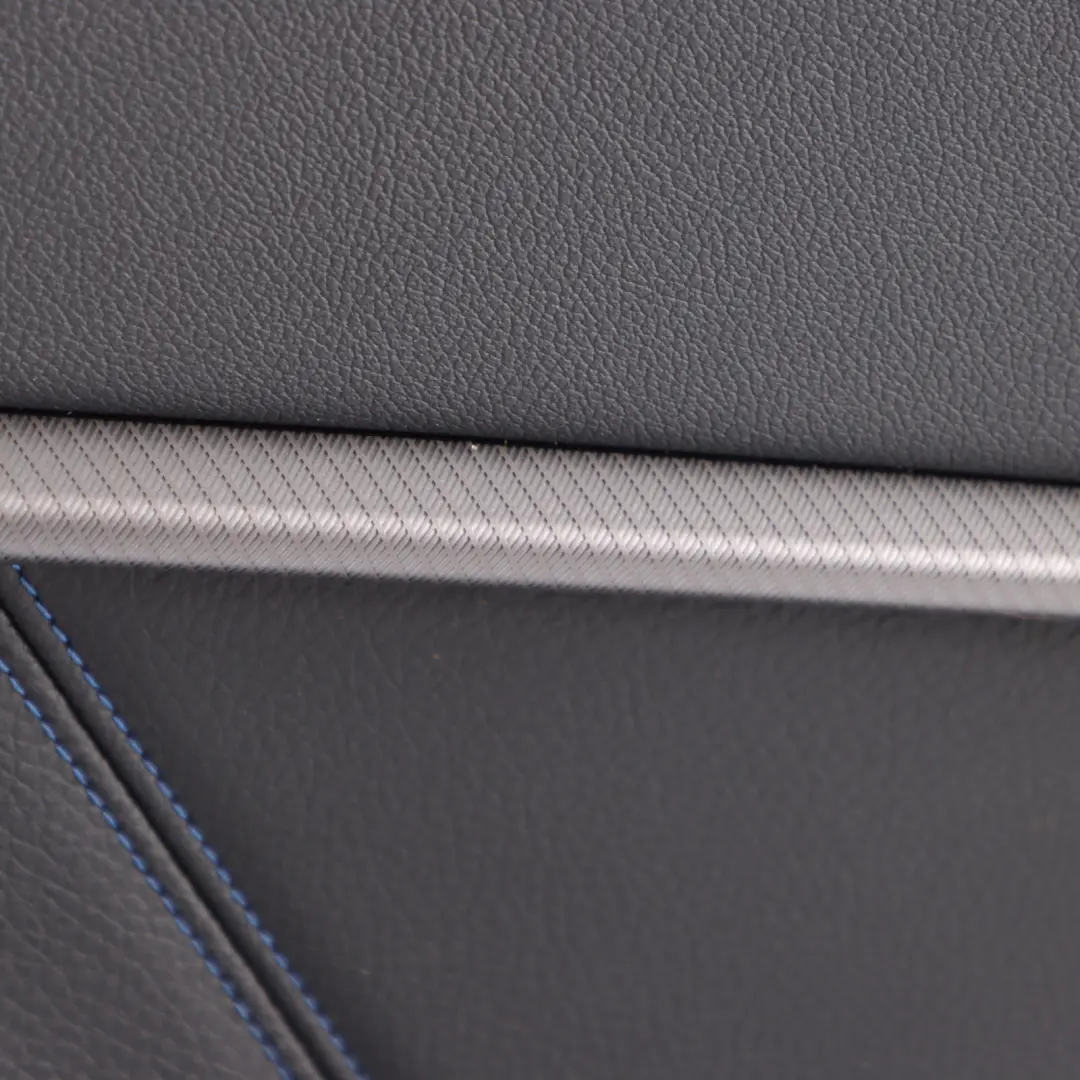 BMW F40 Door Card Rear Right O/S Lining Trim Perforated Leather Dakota Black - SKU 9893858-1 - Part number 9893858