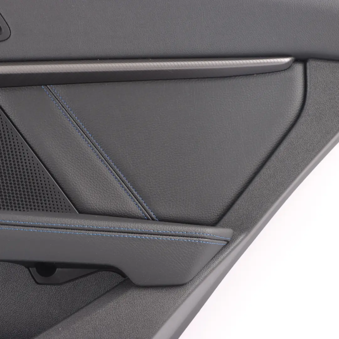 BMW F40 Scheda porta posteriore destra Rivestimento pelle traforata Dakota Black - SKU 9893858-1 - Numero di parte 9893858