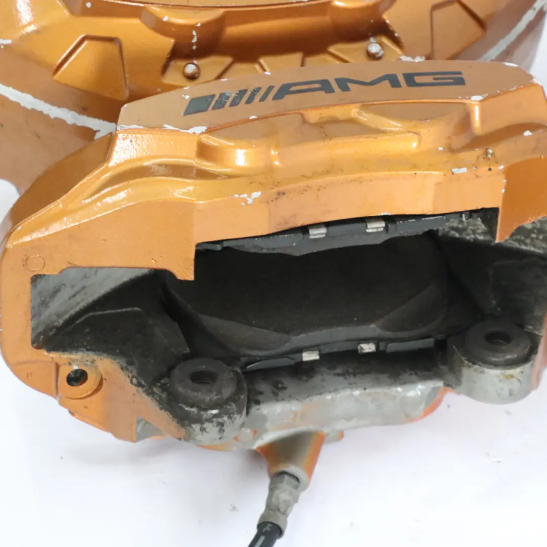 Brake Caliper Set Mercedes W205 W213 AMG Front Rear Left Right N/O/S Golden to with Part number A0004210000 Brake Caliper Set Mercedes W205 W213 AMG Front Rear Left Right N/O/S Golden - SKU A0004210000-1 - Part number A0004210000