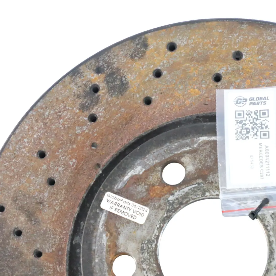 Mercedes C207 Aufhängung Bremsscheibe Links Rechts Satz - SKU A0004211112 - Teilenummer A0004211112