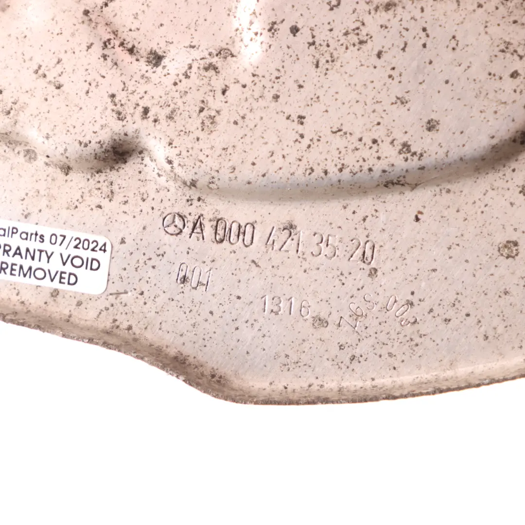 Brake Disc Protection Plate Cover to Mercedes W205 W213 with Part number A0004213520 Mercedes W205 W213 Brake Disc Protection Plate Cover - SKU A0004213520 - Part number A0004213520