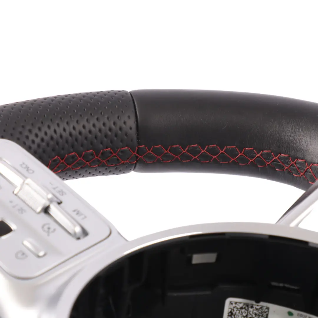  Steering Wheel Mercedes W213 C238 AMG Black Leather Paddle Shift Red Threads - SKU A0004608513 - Part number A0004608513