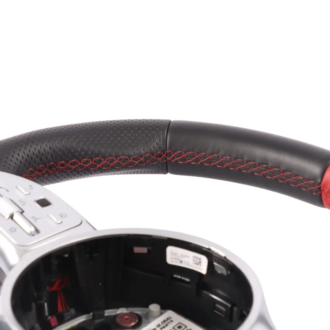 Volante Mercedes W213 C238 AMG Nero Pelle Paddle Filo Rosso per il Cambio - SKU A0004608513 - Numero di parte A0004608513