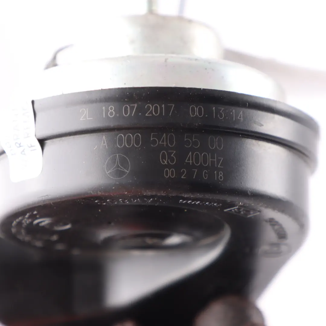 Horn Signal Mercedes W176 W246 W156 W117 Fanfare 400Hz Left N/S to with Part number A0005405500 Horn Signal Mercedes W176 W246 W156 W117 Fanfare 400Hz Left N/S - SKU A0005405500-1 - Part number A0005405500