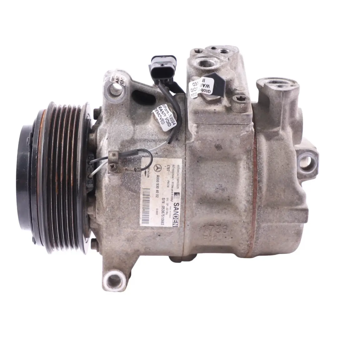 Conditioning Compressor Air Con A/C to Mercedes W205 Air with Part number A0008304002 Mercedes W205 Air Conditioning Compressor Air Con A/C - SKU A0008304002 - Part number A0008304002