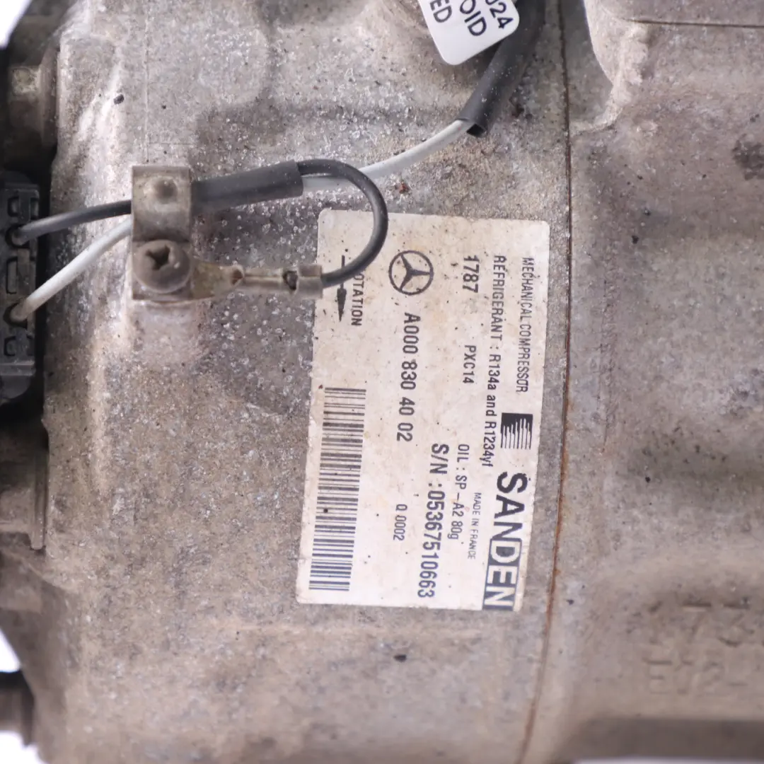 Mercedes W205 Air Conditioning Compressor Air Con A/C - SKU A0008304002 - Part number A0008304002