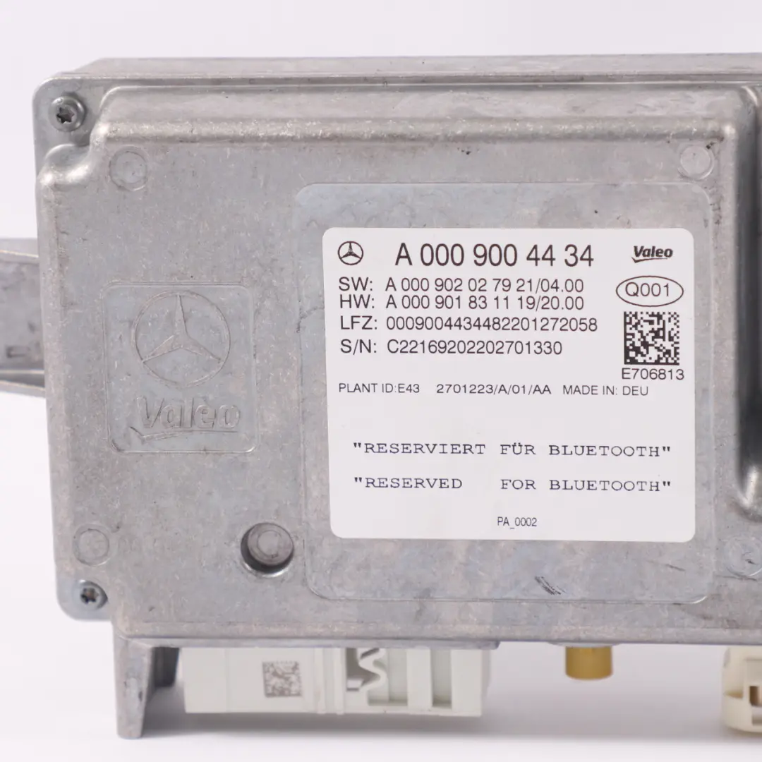  Módulo aparcamiento Mercedes C118 W177 W247 PDC Unidad Bluetooth - SKU A0009004434-1 - Número de pieza A0009004434