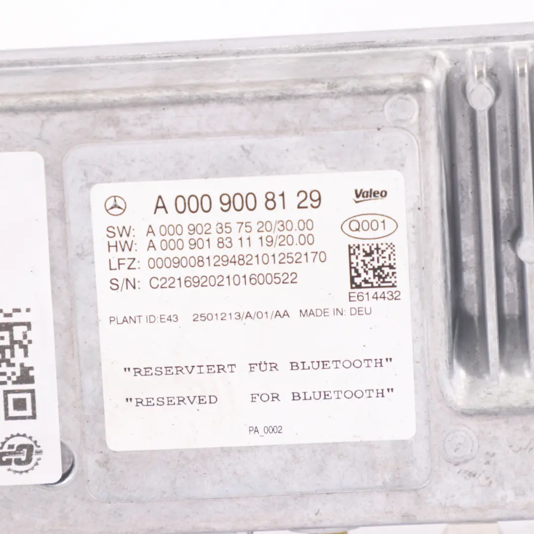 PDC Modul Mercedes W177 Parktronic Einparkhilfe Steuermodul  - SKU A0009008129-1 - Teilenummer A0009008129