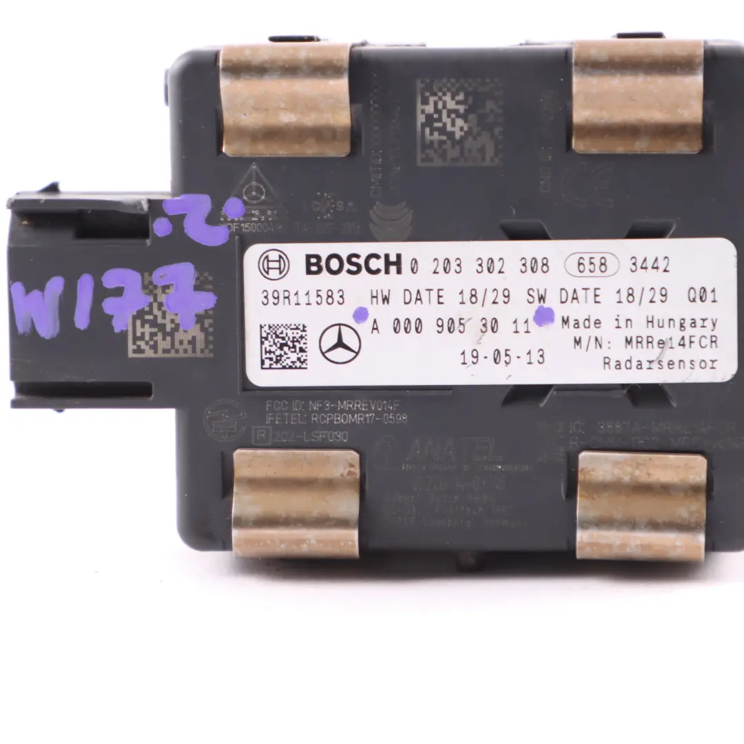  Radar Module Distance Mercedes W177 W205 W253 Unité Distronic avant - SKU A0009053011 - Numéro de pièce A0009053011