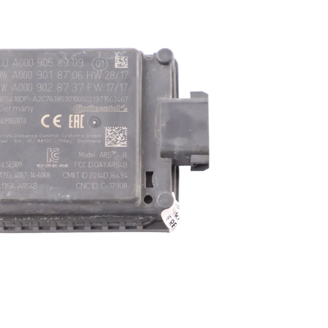 Radar Sensor Mercedes W213 C238 Front Collision Warning Module Unit A0009057011 to with Part number A0009058909 Radar Sensor Mercedes W213 C238 Front Collision Warning Module Unit A0009057011 - SKU A0009058909 - Part number A0009058909