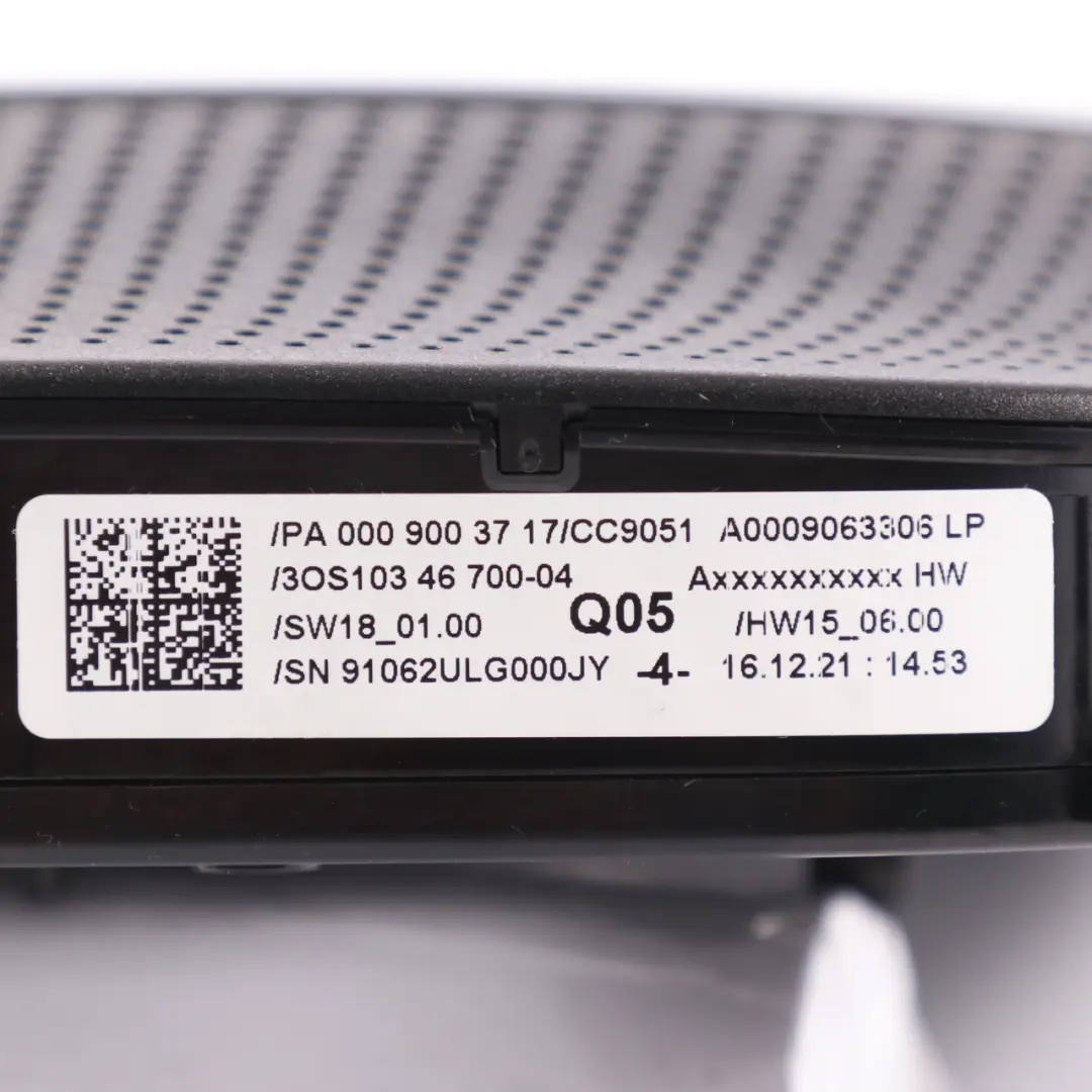 Mercedes GLC X253 Luce del tetto Occhiali da sole Pannello stoccaggio Nero - SKU A0009063306 - Numero di parte A0009063306