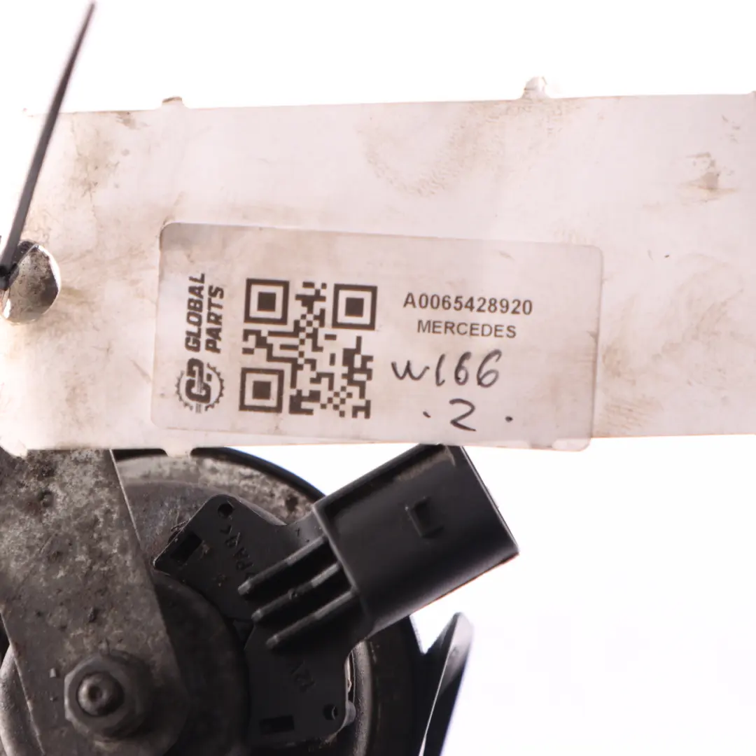 Horn Low Range Note 420 Hz Signal Tone to Mercedes ML W166 with Part number A0065428920 Mercedes ML W166 Horn Low Range Note 420 Hz Signal Tone - SKU A0065428920 - Part number A0065428920