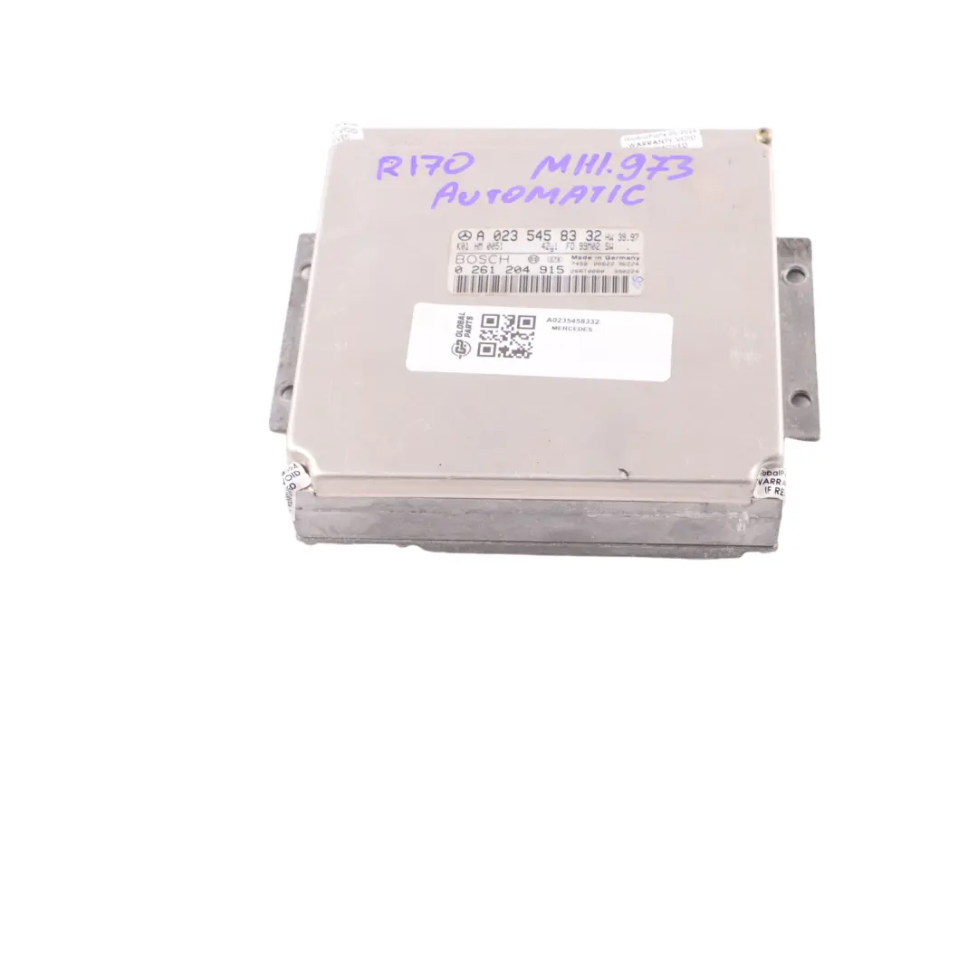 M111.973 Engine ECU Automatic to Mercedes R170 SLK 230 Kompressor with Part number A0235458332 Mercedes R170 SLK 230 Kompressor M111.973 Engine ECU Automatic - SKU A0235458332 - Part number A0235458332