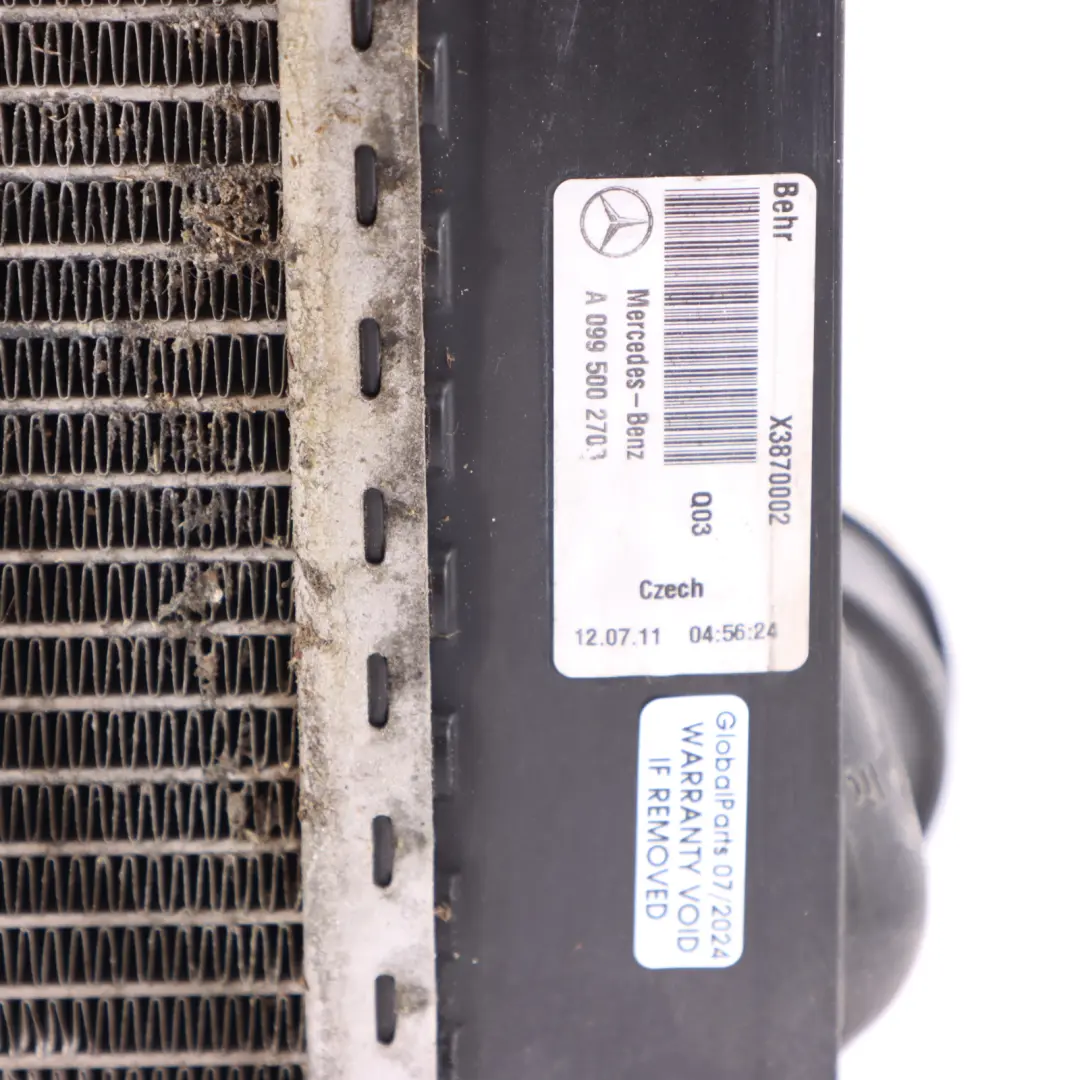 Mercedes W207 raffreddamento motore radiatore acqua refrigerante - SKU A0995006203 - Numero di parte A0995006203