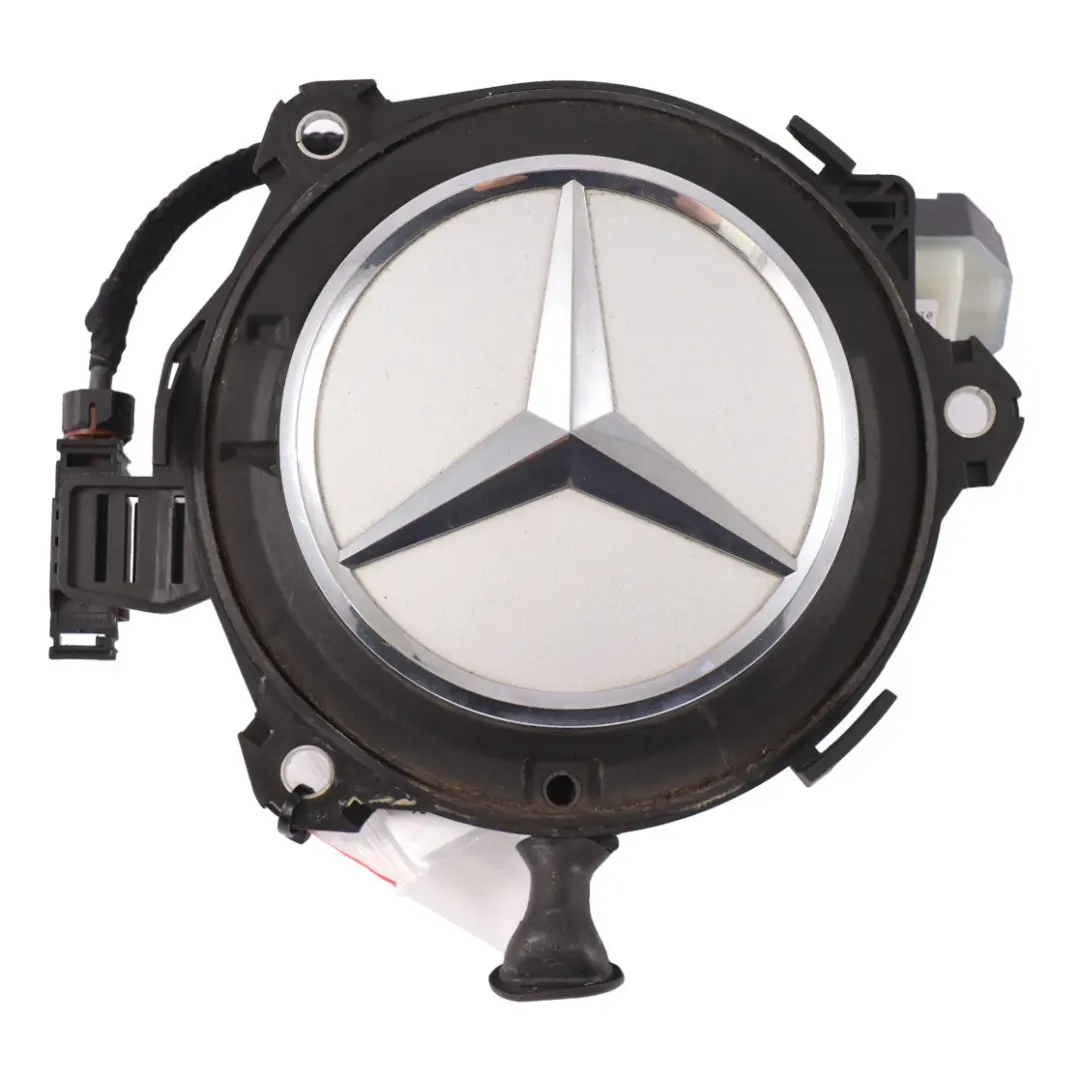 Trunk Lid Open Badge Rear Camera Iridium Silver - 775 to Mercedes C118 C238 C253 with Part number A0997503300 Mercedes C118 C238 C253 Trunk Lid Open Badge Rear Camera Iridium Silver - 775 - SKU A0997503300-IRS - Part number A0997503300