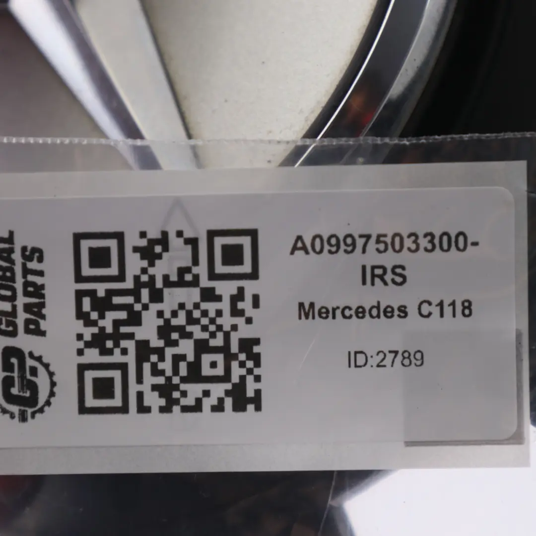 Mercedes C118 C238 Badge coperchio baule aperto posteriore Iridium Silver - 775 - SKU A0997503300-IRS - Numero di parte A0997503300