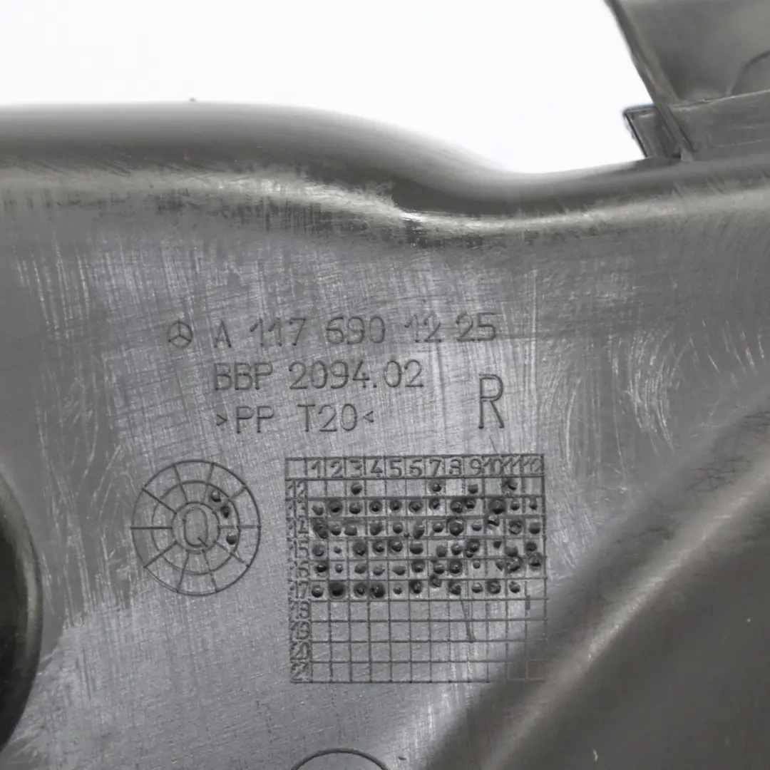 Mercedes C117 Innenverkleidung Säule C Untere Abdeckung Hinten Rechts Schwarz - SKU A1176901225 - Teilenummer A1176901225