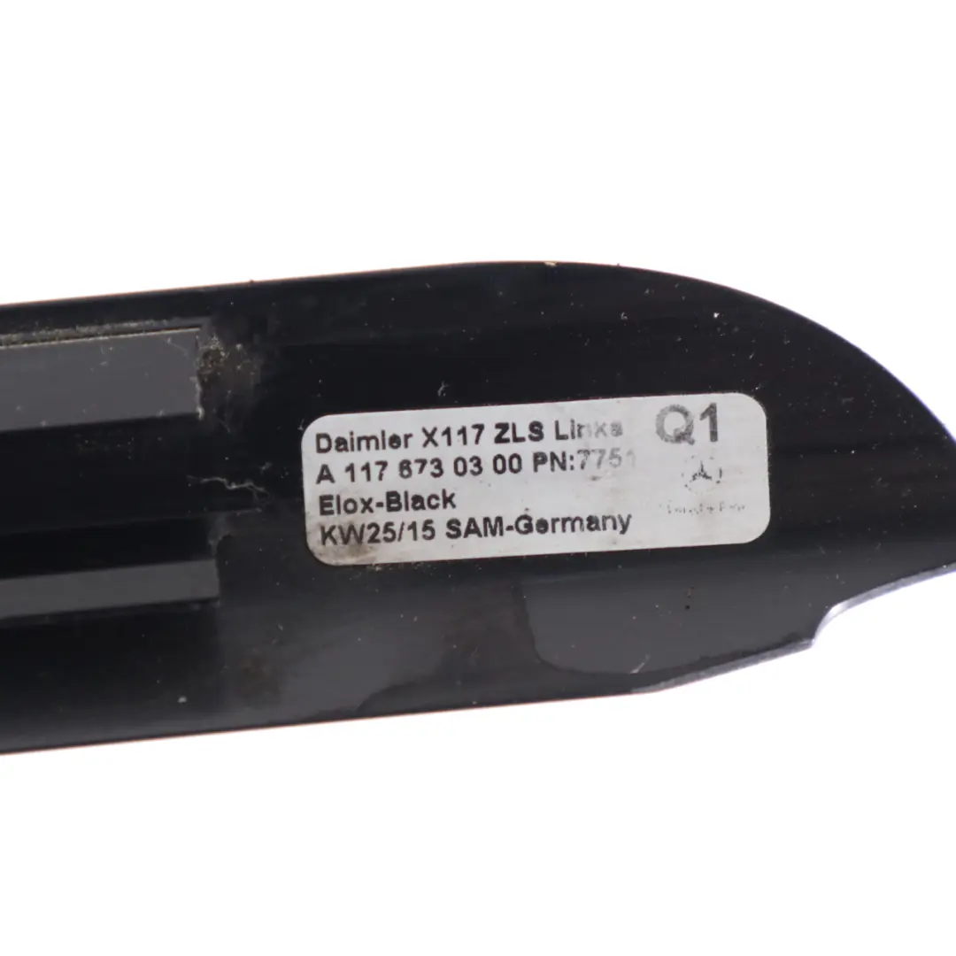 Moldura de ventana trasera derecha izquierda Juego para Mercedes CLA X117 con número de pieza A1176730400 Mercedes CLA X117 Moldura de ventana trasera derecha izquierda Juego - SKU A1176930400 - Número de pieza A1176730400