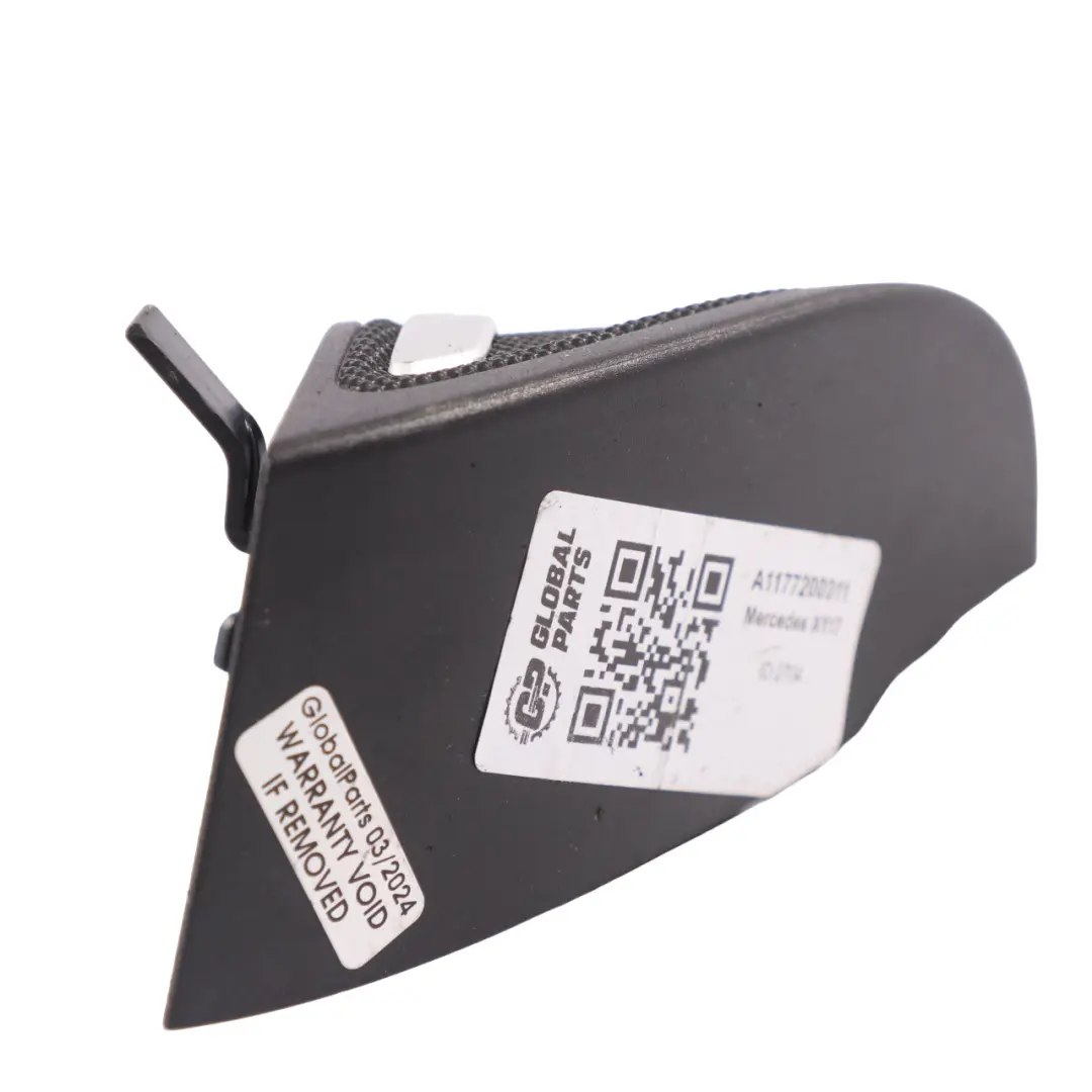 Mercedes X117 Speaker Cover Front Door Left Triangle Trim Black - SKU A1177200311 - Part number A1177200311