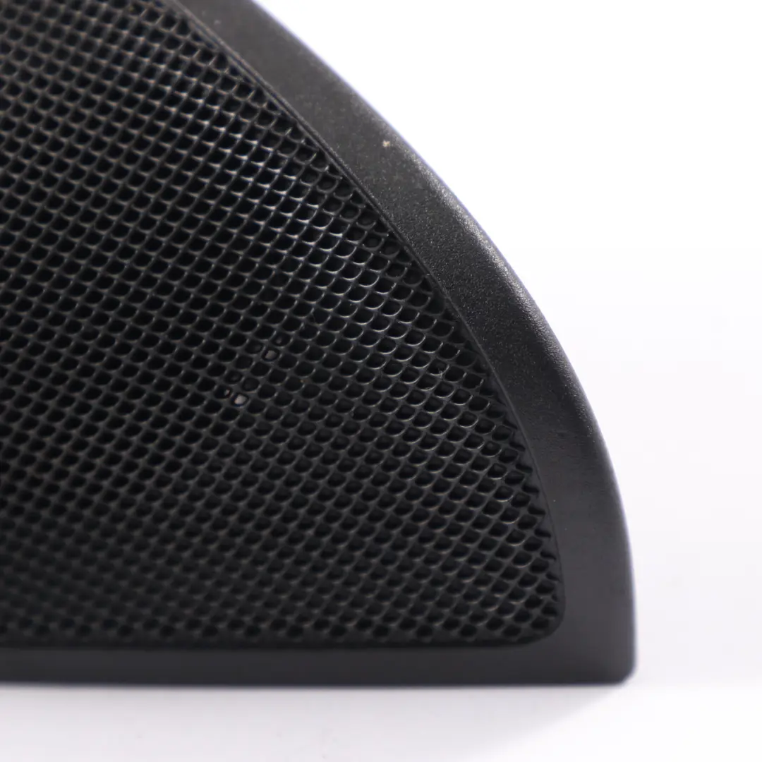 Speaker Cover Front Door Right Triangle Trim Black to Mercedes X117 with Part number A1177200411 Mercedes X117 Speaker Cover Front Door Right Triangle Trim Black - SKU A1177200411 - Part number A1177200411