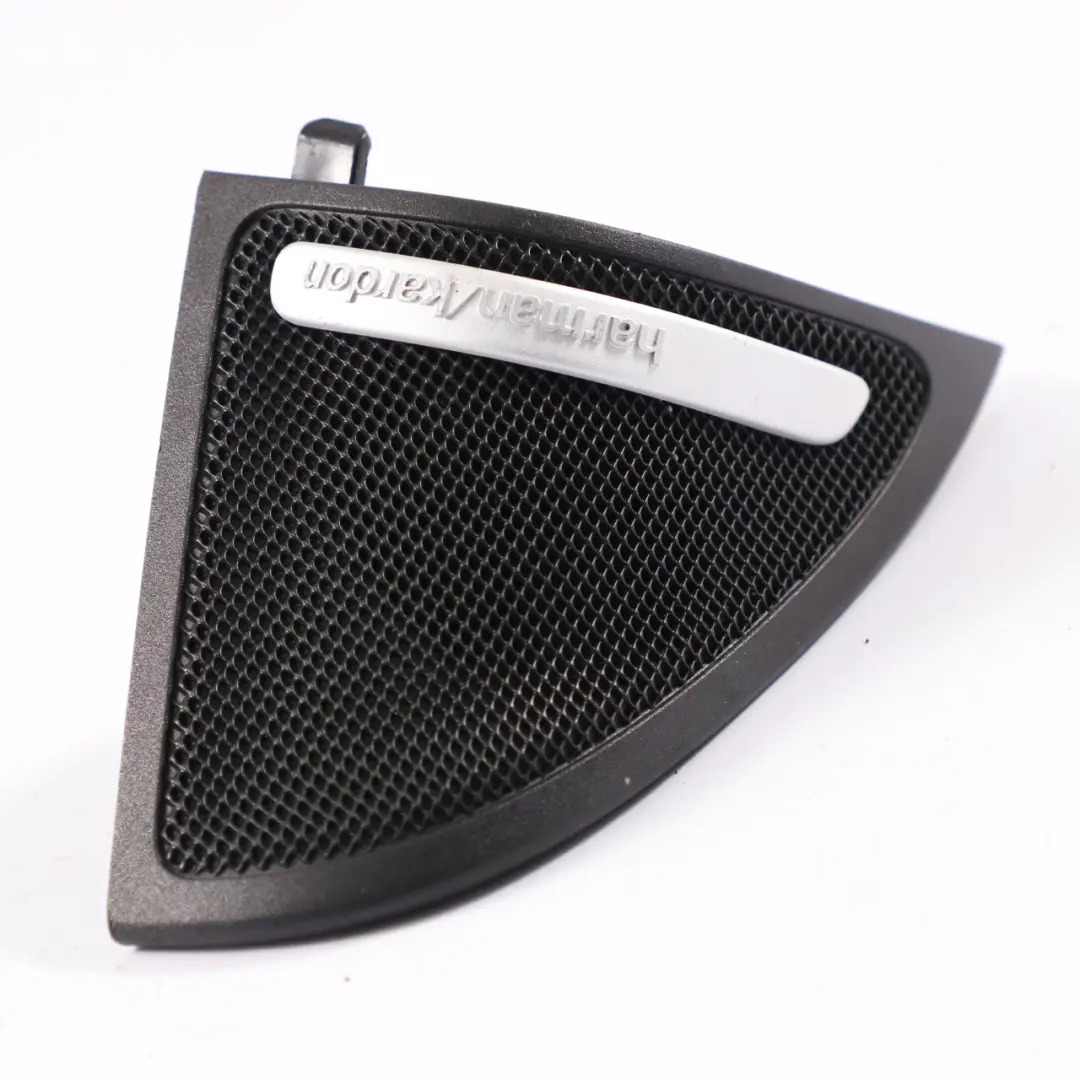 Speaker Cover Front Door Right Triangle Trim Black to Mercedes X117 with Part number A1177200411 Mercedes X117 Speaker Cover Front Door Right Triangle Trim Black - SKU A1177200411 - Part number A1177200411