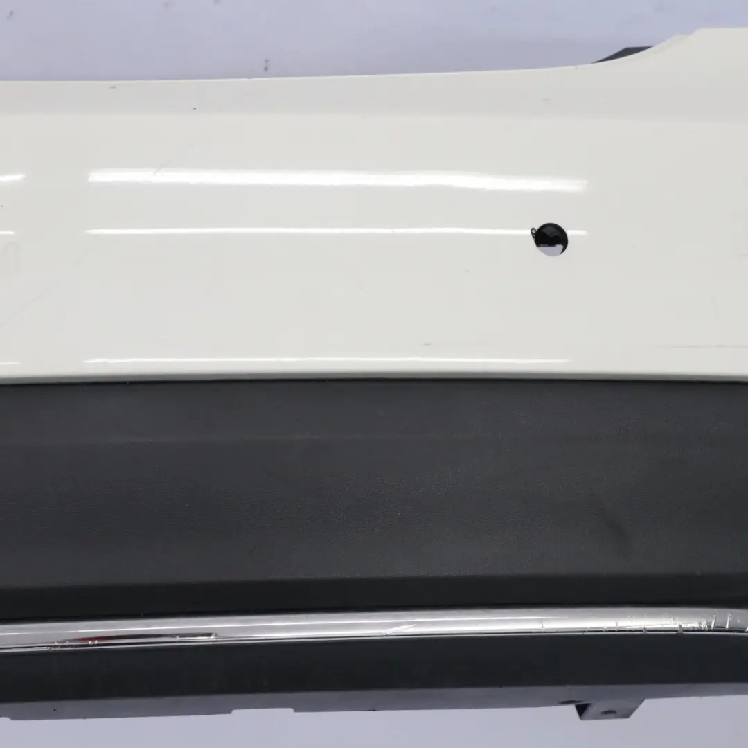 Bumper Trim Panel Covering Calcite White - 650 to Mercedes C117 Rear with Part number A1178800440 Mercedes C117 Rear Bumper Trim Panel Covering Calcite White - 650 - SKU A1178800440-CW - Part number A1178800440
