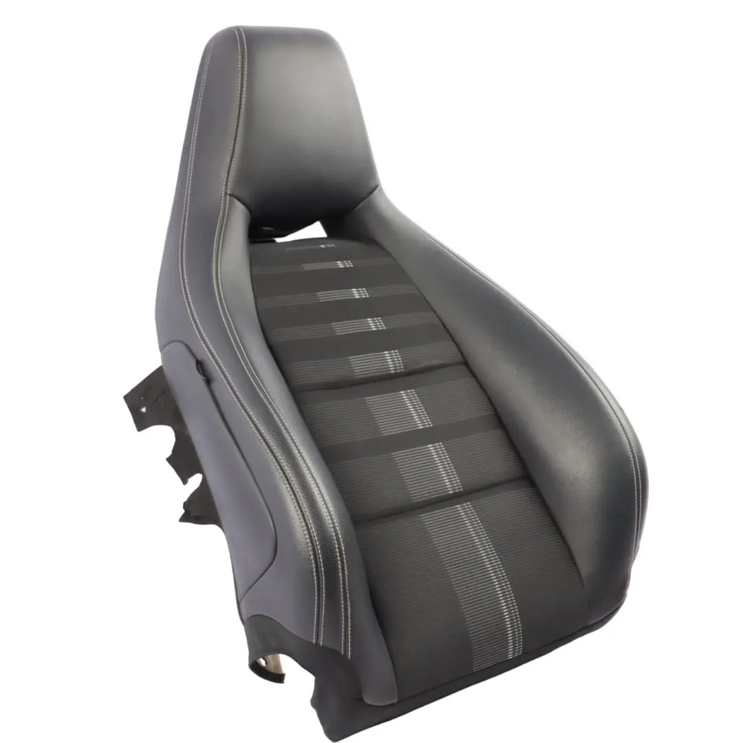 Front Seat Backrest Right O/S Interior Leather Cloth Artico Black to Mercedes W176 with Part number A1179109600 Mercedes W176 Front Seat Backrest Right O/S Interior Leather Cloth Artico Black - SKU A1179109600 - Part number A1179109600