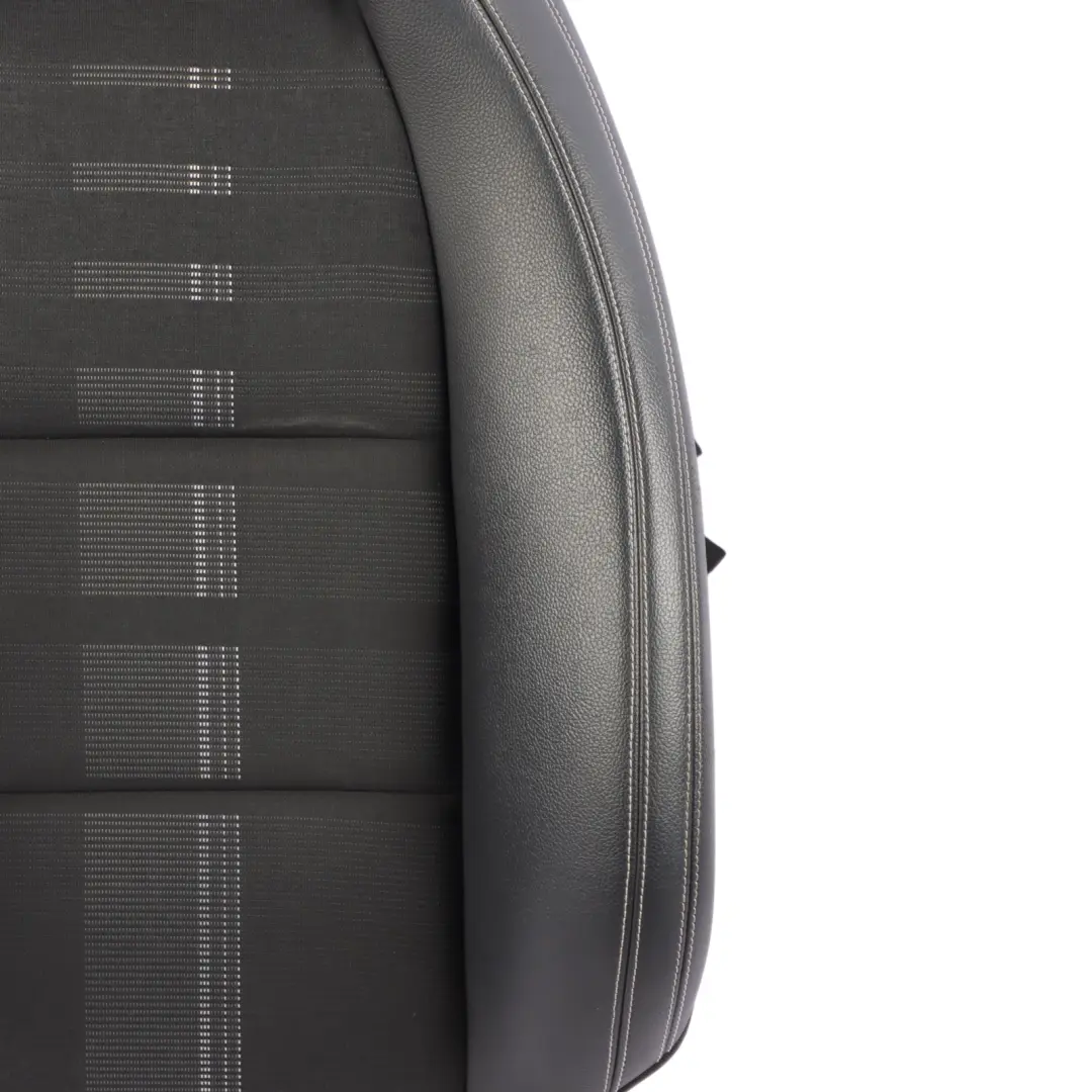 Front Seat Backrest Right O/S Interior Leather Cloth Artico Black to Mercedes W176 with Part number A1179109600 Mercedes W176 Front Seat Backrest Right O/S Interior Leather Cloth Artico Black - SKU A1179109600 - Part number A1179109600