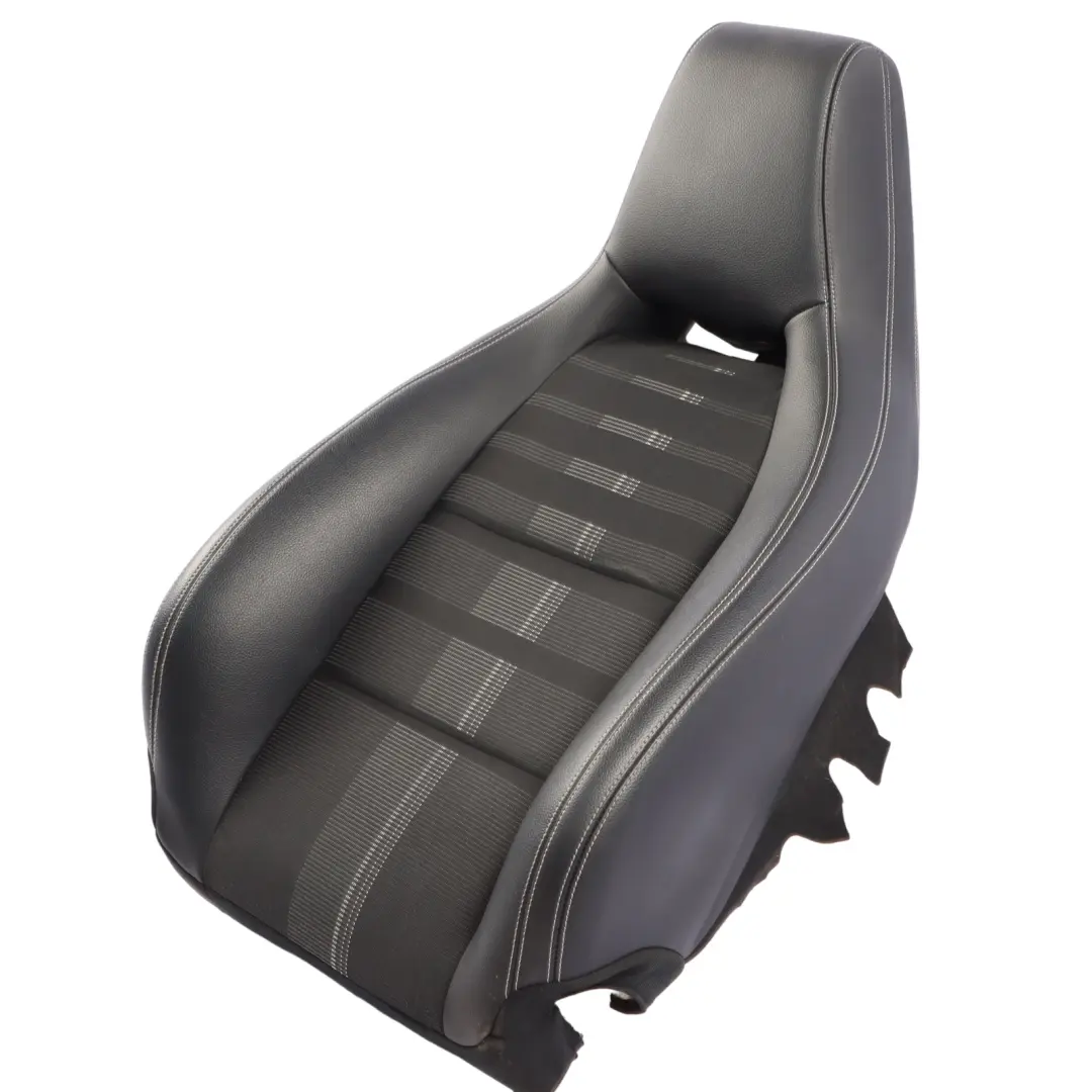 Front Seat Backrest Right O/S Interior Leather Cloth Artico Black to Mercedes W176 with Part number A1179109600 Mercedes W176 Front Seat Backrest Right O/S Interior Leather Cloth Artico Black - SKU A1179109600 - Part number A1179109600