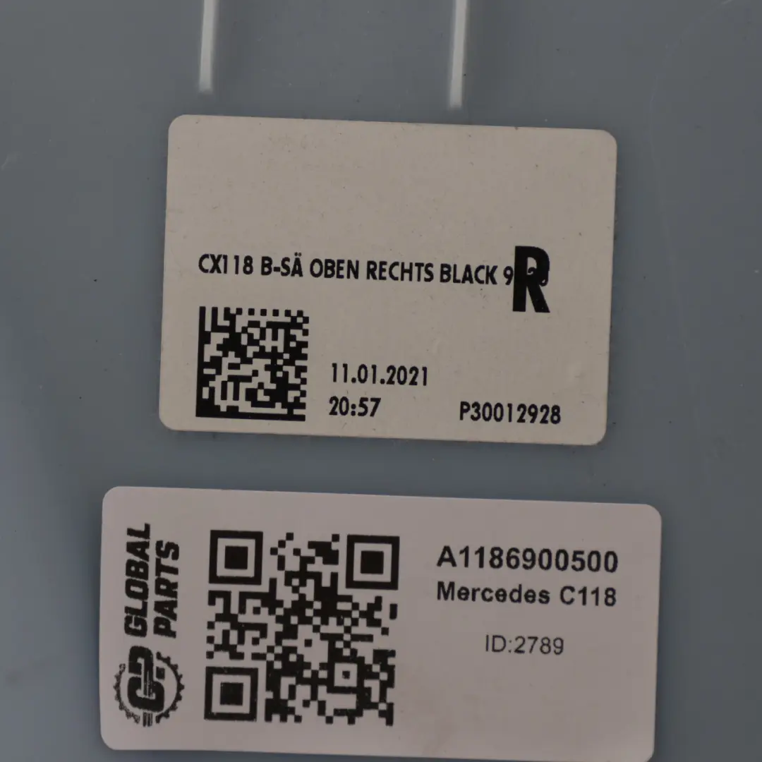 Osłona Słupka B Prawa Listwa Nakładka Słupka do Mercedes C118 o numerze A1186900500 Mercedes C118 Osłona Słupka B Prawa Listwa Nakładka Słupka - SKU A1186900500 - Numer Części A1186900500