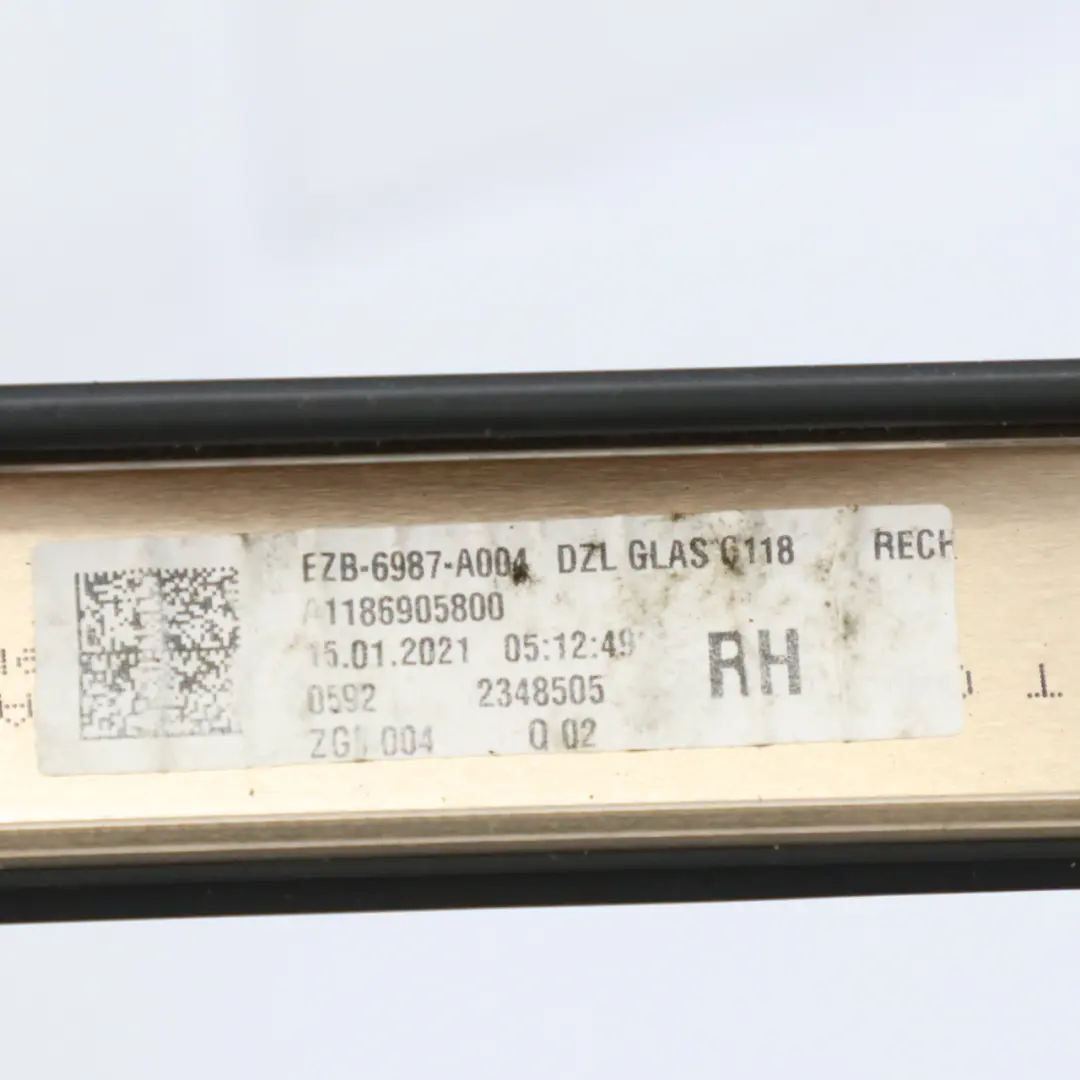 Roof Rail Moulding Cover Trim Strip Right O/S to Mercedes CLA C118 with Part number A1186905800 Mercedes CLA C118 Roof Rail Moulding Cover Trim Strip Right O/S - SKU A1186905800 - Part number A1186905800