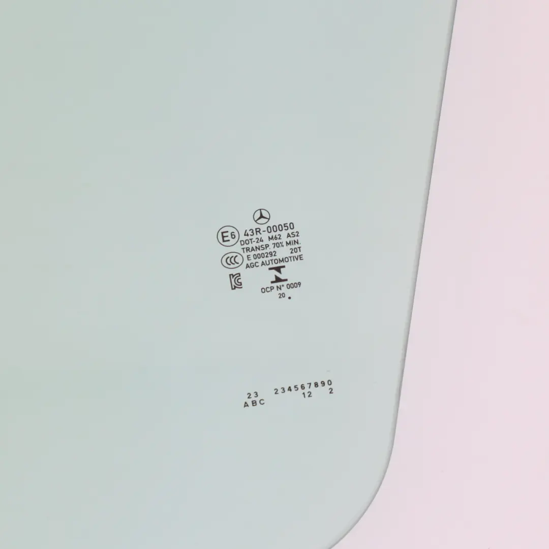 Seitenscheibe Glas Vordertür Links AS2 für Mercedes CLA C118 Coupe mit Teilenummer A1187250100 Mercedes CLA C118 Coupe Seitenscheibe Glas Vordertür Links AS2 - SKU A1187250100 - Teilenummer A1187250100