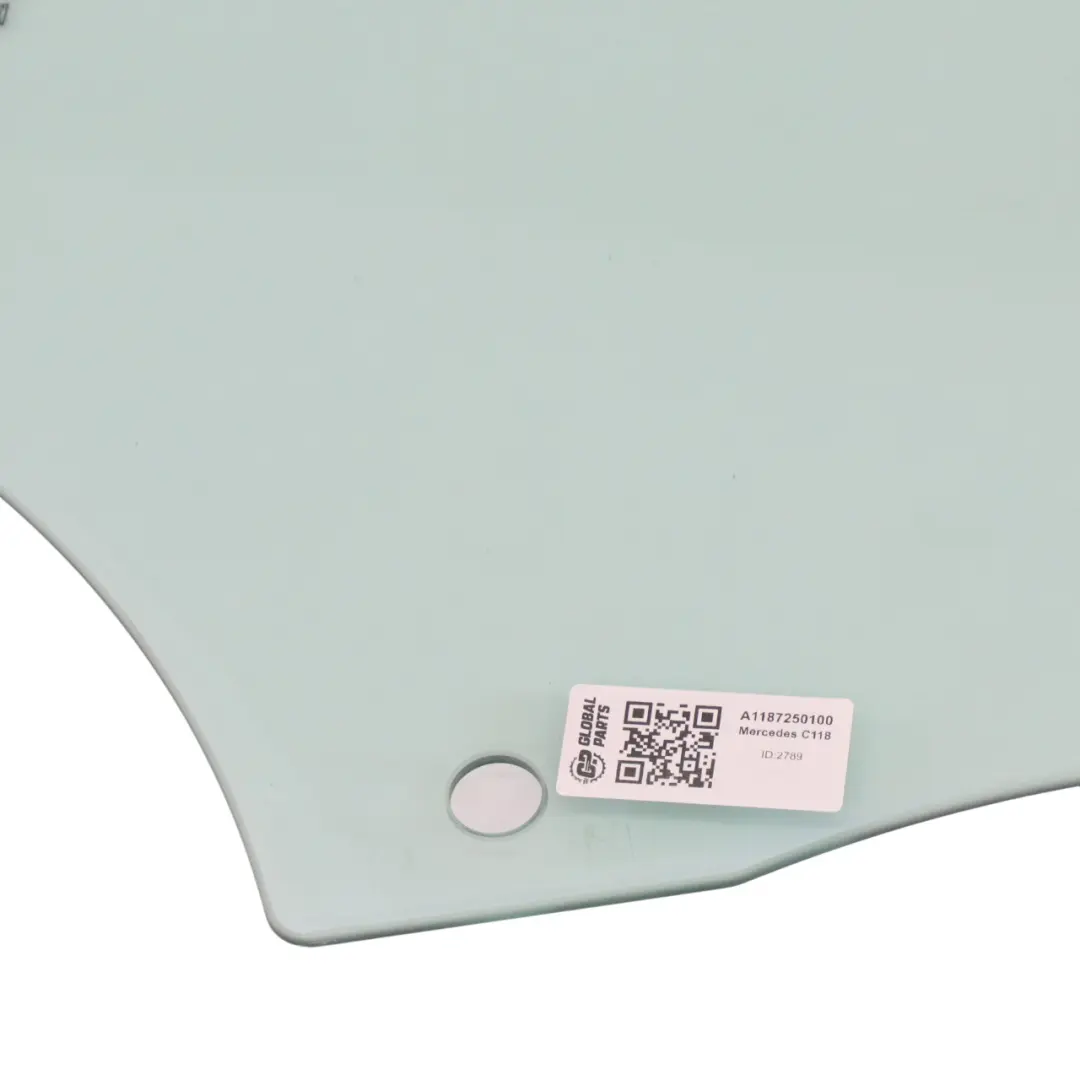 Side Window Glass Front Door Left N/S AS2 to Mercedes CLA C118 Coupe with Part number A1187250100 Mercedes CLA C118 Coupe Side Window Glass Front Door Left N/S AS2 - SKU A1187250100 - Part number A1187250100
