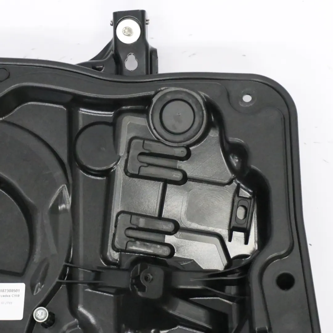 Mercedes CLA C118 Coupe Window Lifter Carrier Rear Door Left N/S - SKU A1187300501 - Part number A1187300501