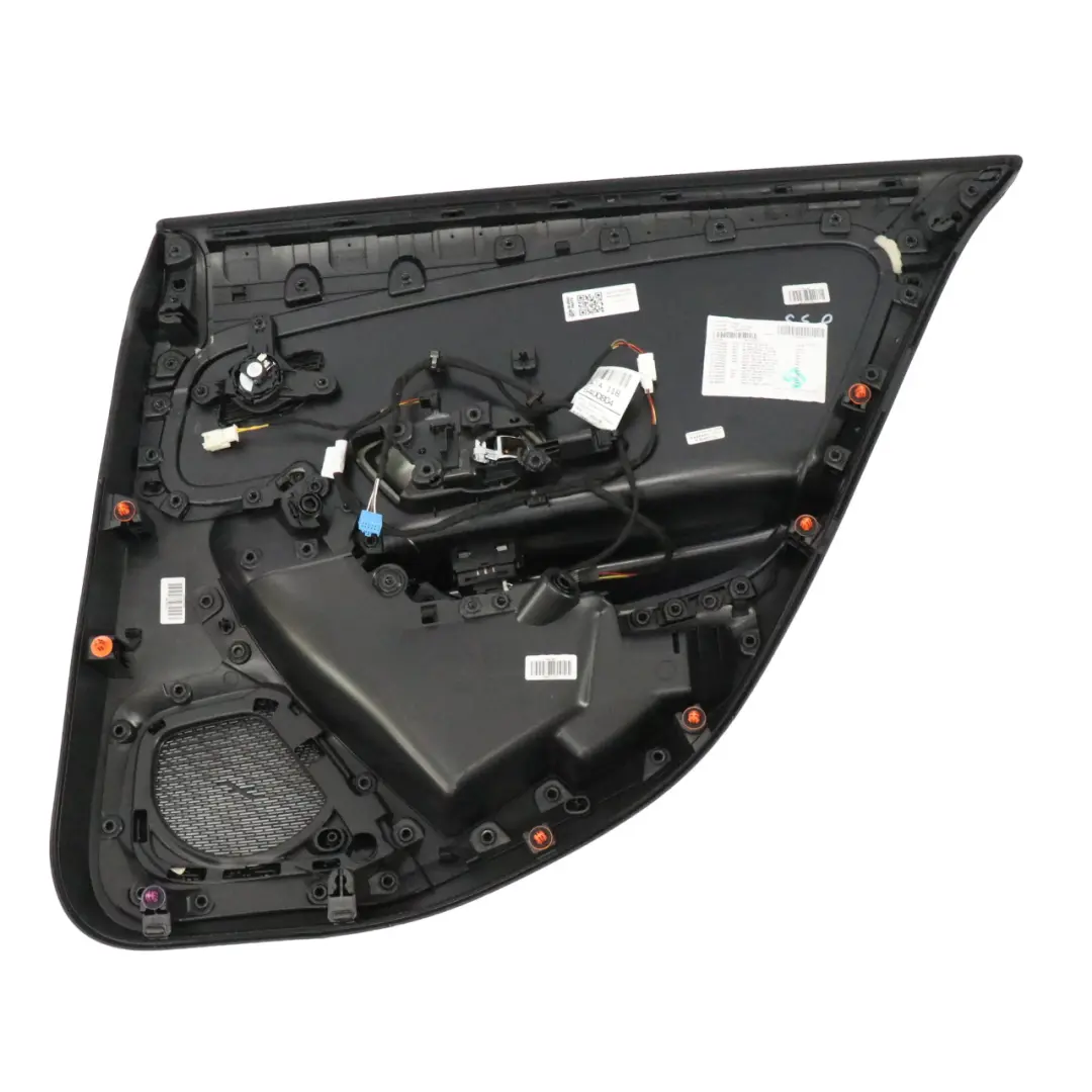 Mercedes CLA C118 Carte de Porte Arrière Gauche Cache Panneau Cuir Noir - SKU A1187309700 - Numéro de pièce A1187309700