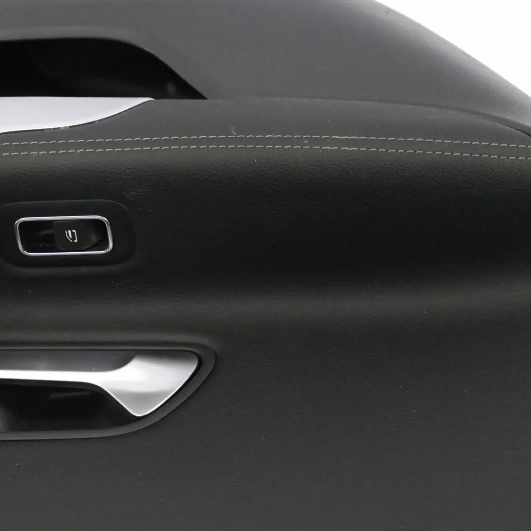 Door Card Left N/S Trim Panel Cover Leather Black to Mercedes CLA C118 Rear with Part number A1187309700 Mercedes CLA C118 Rear Door Card Left N/S Trim Panel Cover Leather Black - SKU A1187309700 - Part number A1187309700