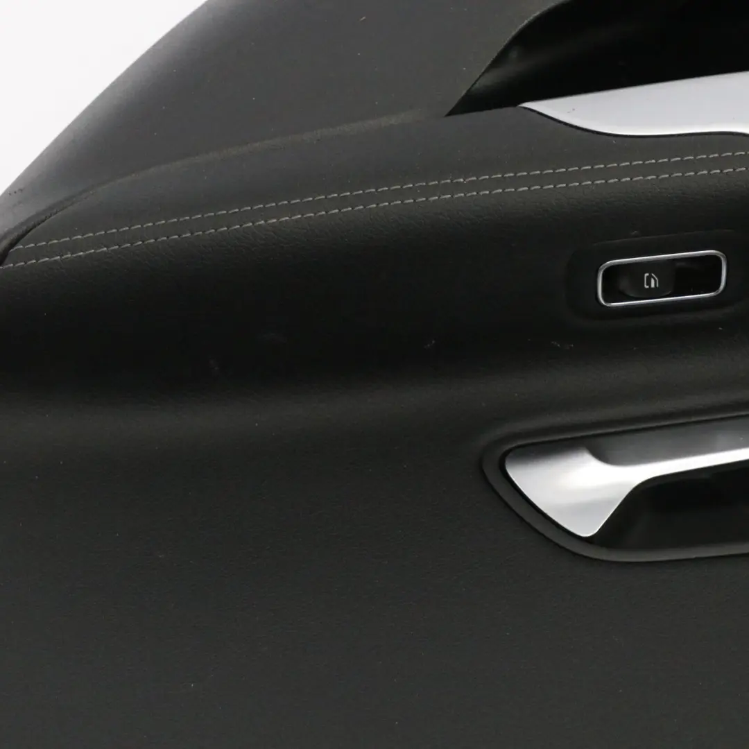Mercedes CLA C118 Door Card Rear Right O/S Trim Panel Cover Leather Black - SKU A1187309800 - Part number A1187309800
