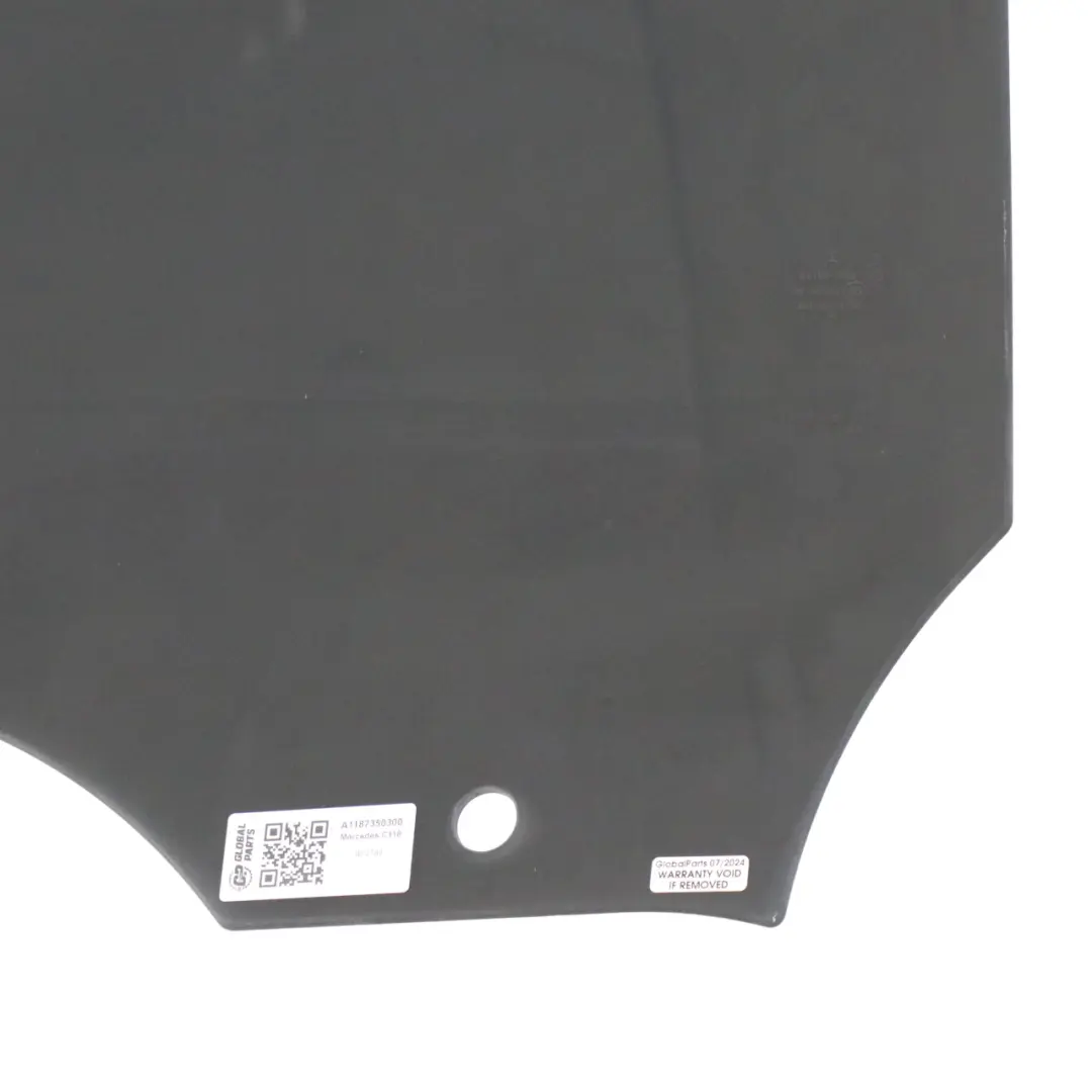 Cristal lateral Puerta Trasera Izquierda Tintado para Mercedes CLA C118 con número de pieza A1187350300 Mercedes CLA C118 Cristal lateral Puerta Trasera Izquierda Tintado - SKU A1187350300 - Número de pieza A1187350300